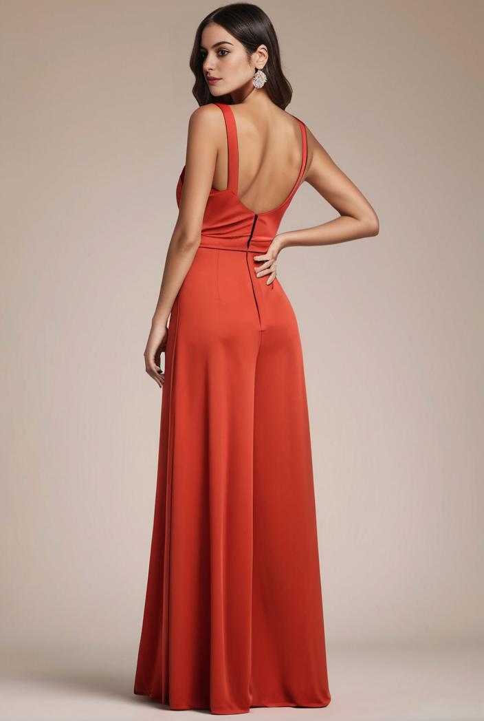 convertible chiffon lace open back spaghetti straps bridesmaid dress 116226