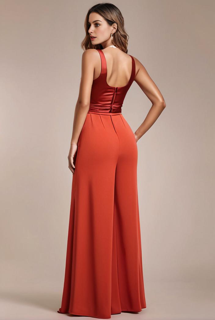 convertible chiffon lace open back spaghetti straps bridesmaid dress 116230