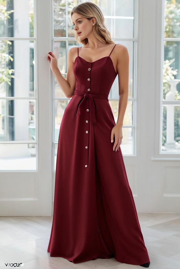 convertible chiffon lace open back spaghetti straps bridesmaid dress 116278
