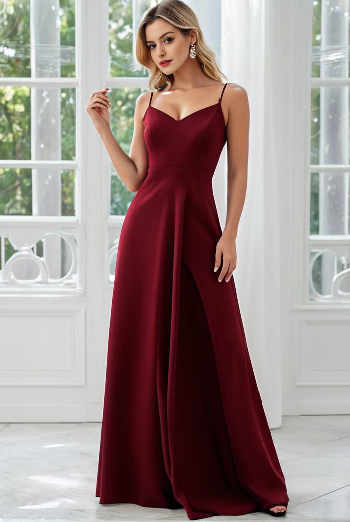 convertible chiffon lace open back spaghetti straps bridesmaid dress 116279