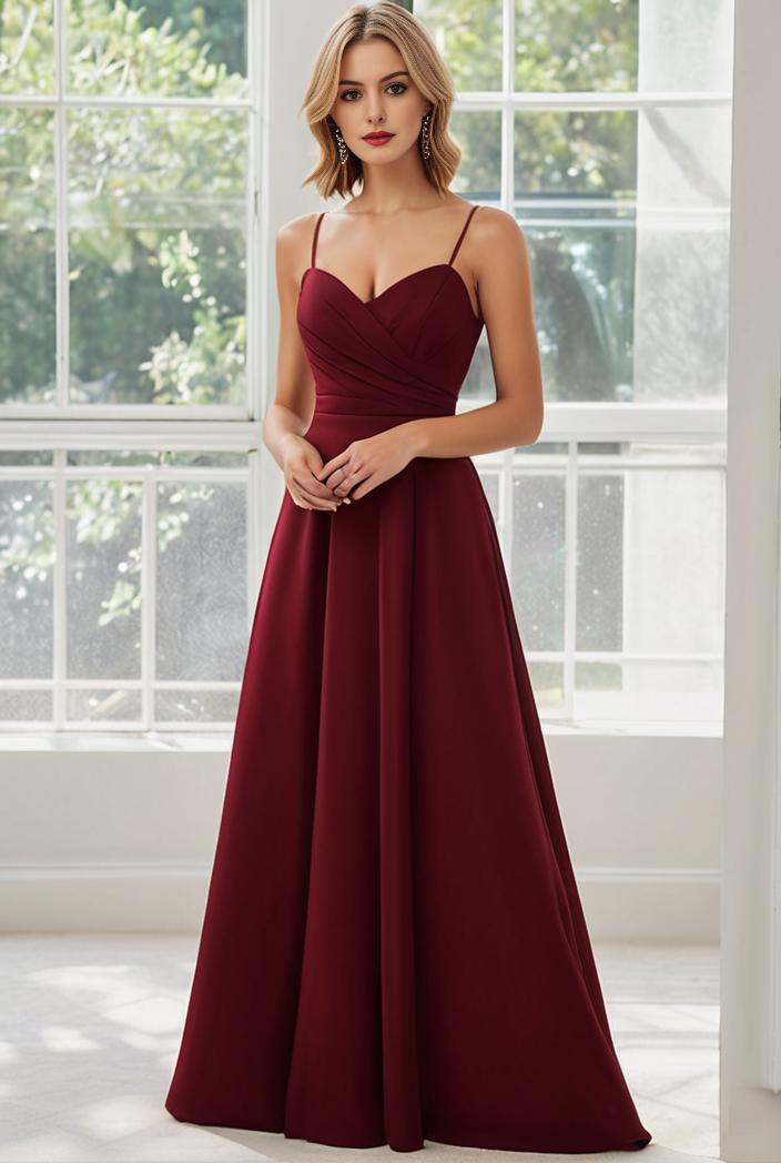 convertible chiffon lace open back spaghetti straps bridesmaid dress 116280