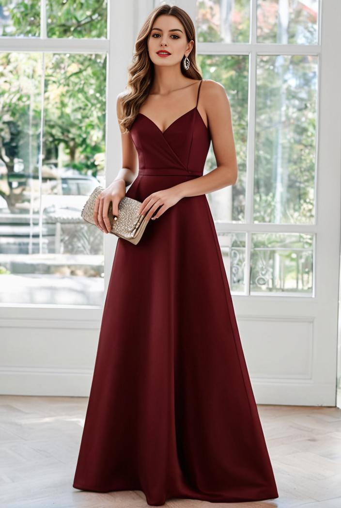 convertible chiffon lace open back spaghetti straps bridesmaid dress 116283