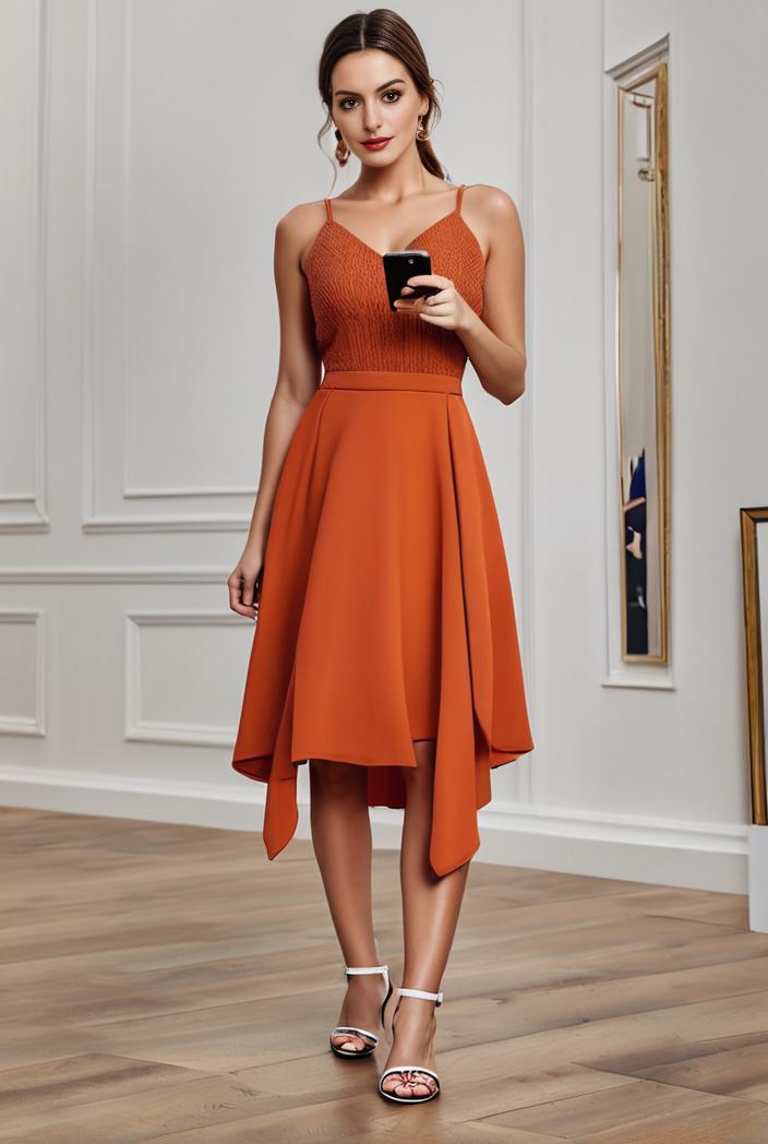 deep v neck lace chiffon bridesmaid dress with asymmetrical hem 116853