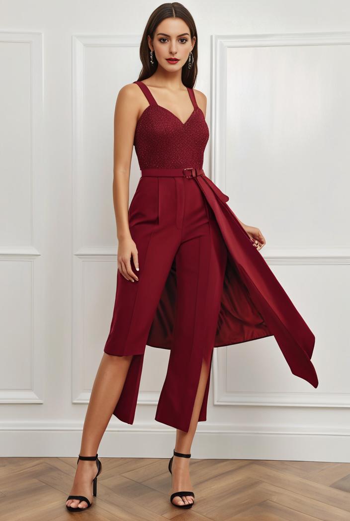 deep v neck lace chiffon bridesmaid dress with asymmetrical hem 116856