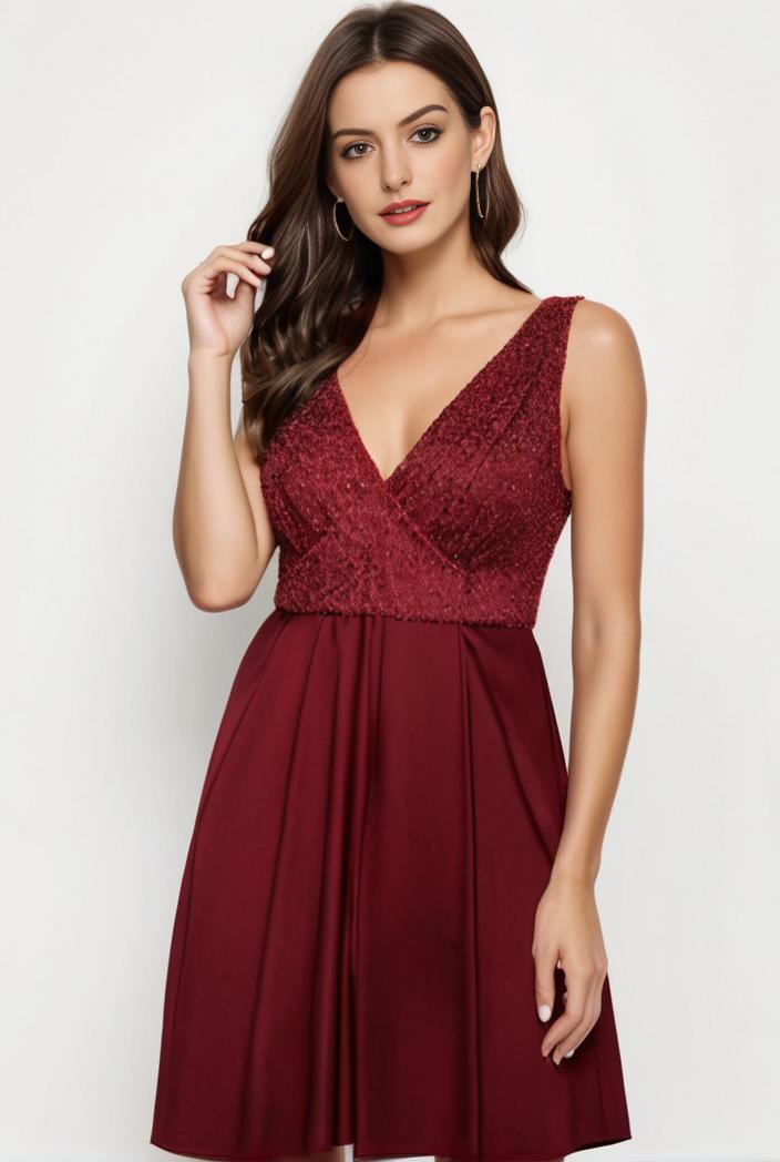 deep v neck lace chiffon bridesmaid dress with asymmetrical hem 116882