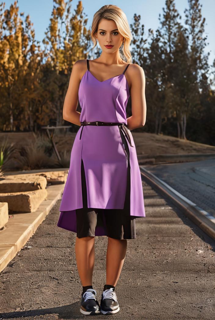 deep v neck lace chiffon bridesmaid dress with asymmetrical hem 116895