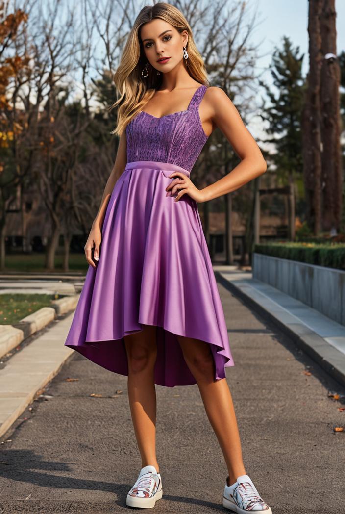 deep v neck lace chiffon bridesmaid dress with asymmetrical hem 116943