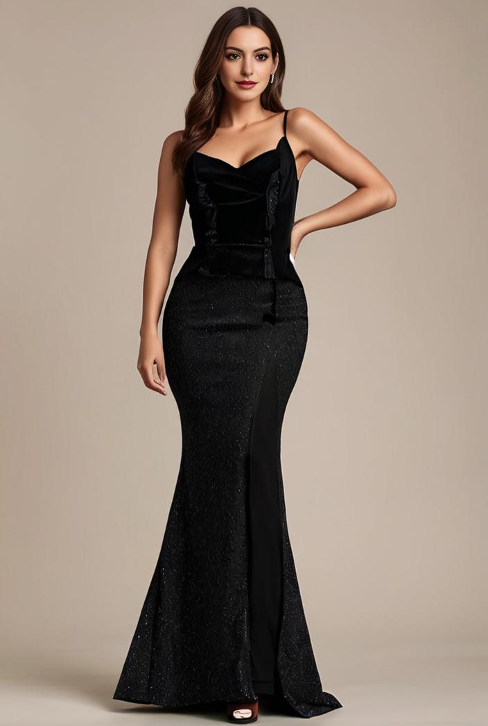 glitter spaghetti strap u veck open back bodycon stretchy evening dress 120940