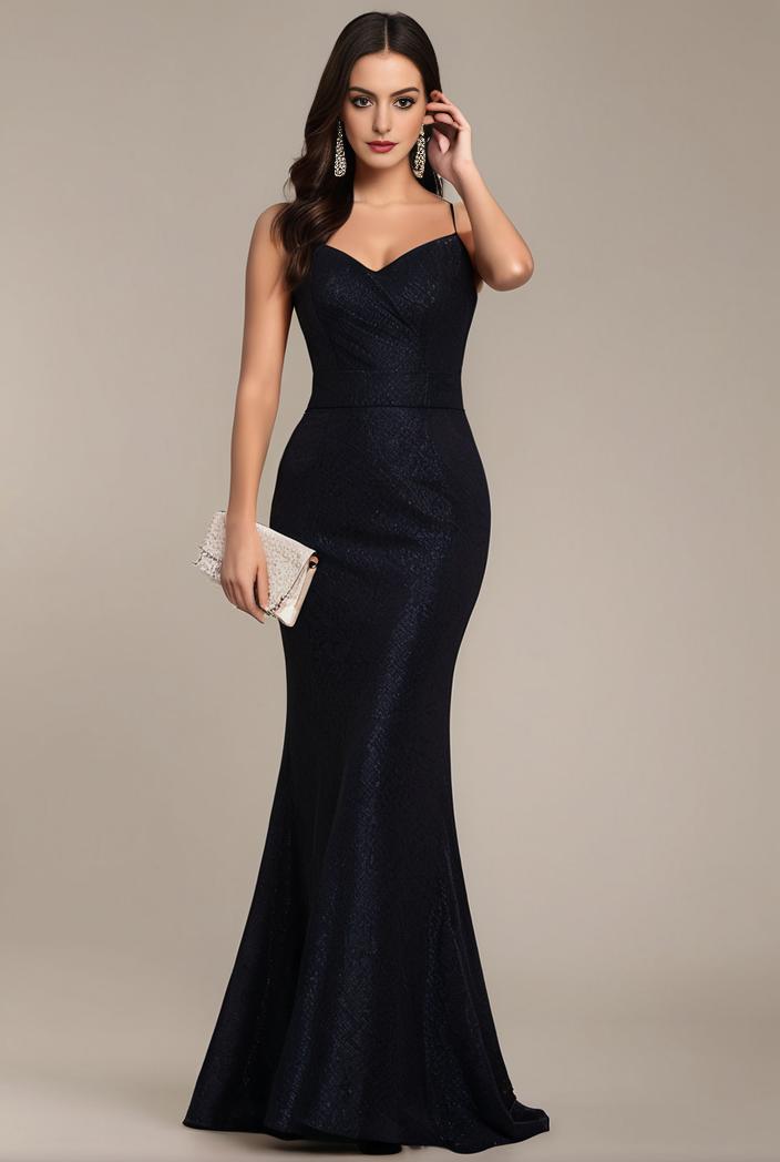glitter spaghetti strap u veck open back bodycon stretchy evening dress 120941