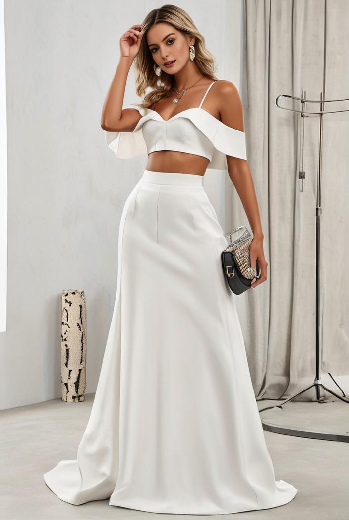 off shoulder spaghetti strap a line maternity dress 122530