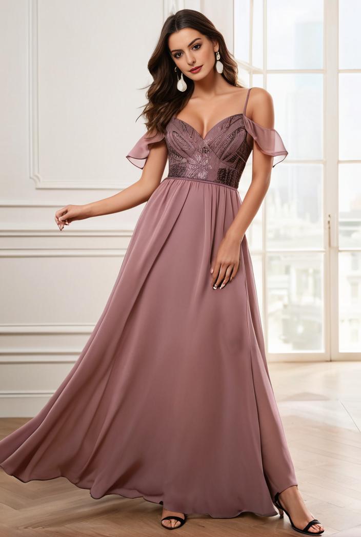 off shoulder spaghetti strap a line maternity dress 122571