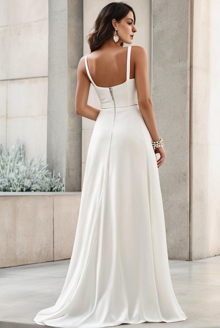 off shoulder spaghetti strap a line maternity dress 122602