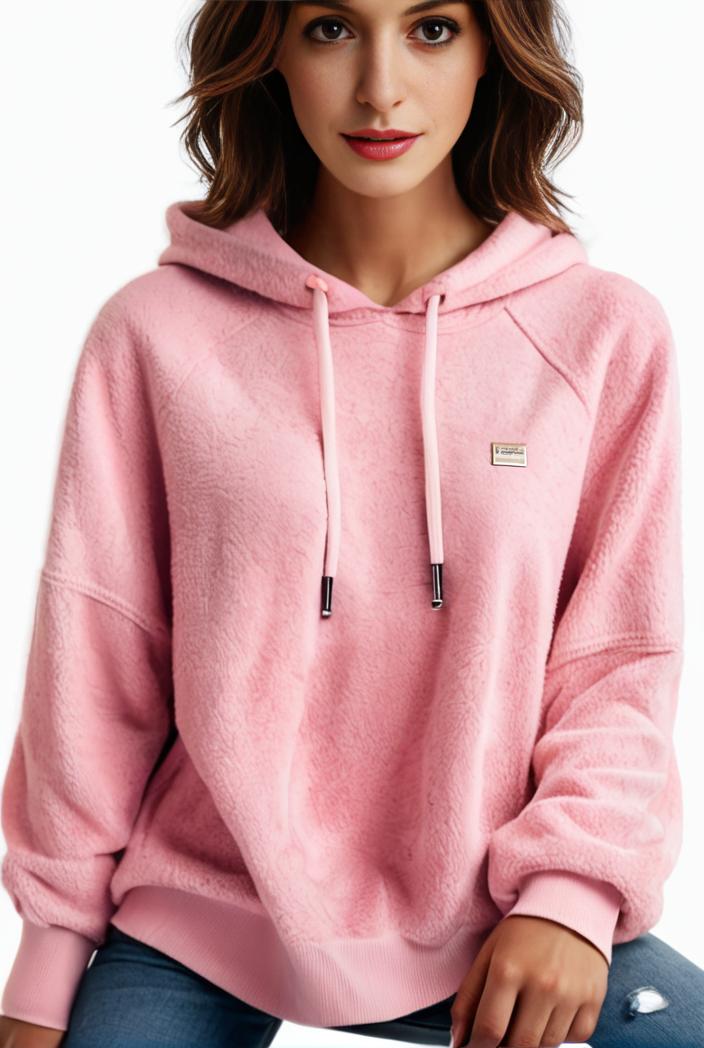 plus size casual hoodie women s plus solid ribbed long sleeve slight stretch hoodie drawstring sweatshirt 123898