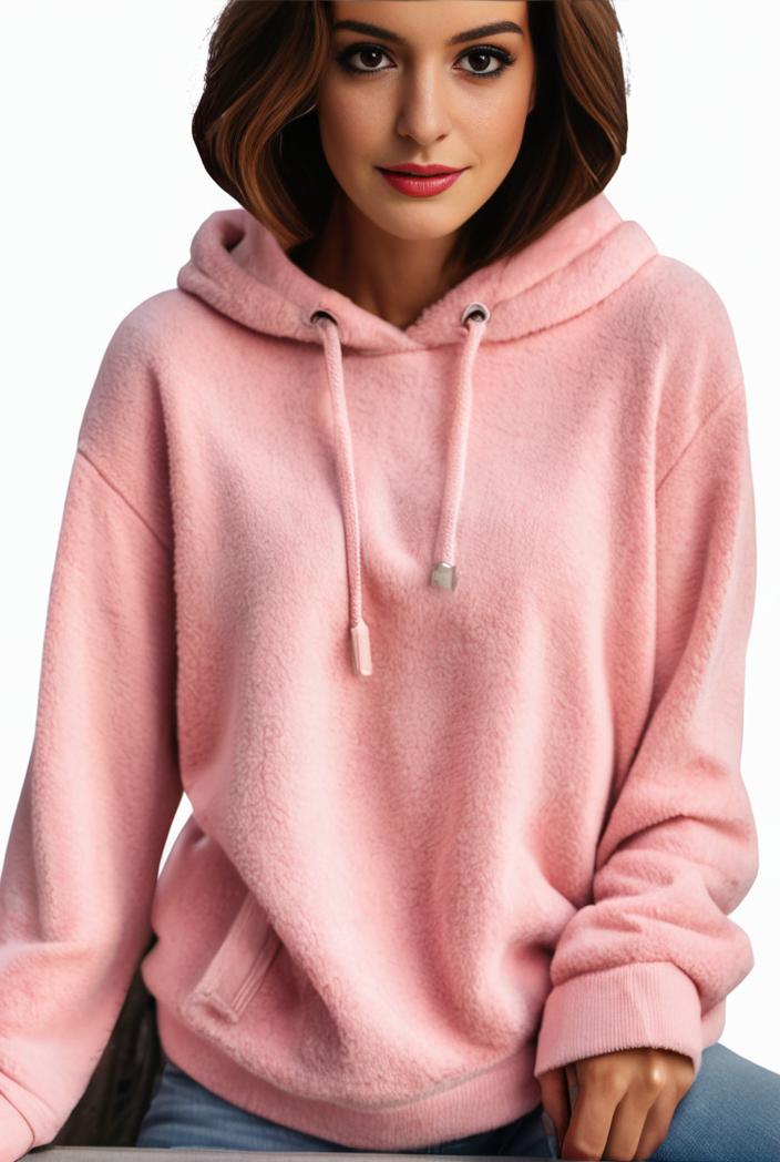 plus size casual hoodie women s plus solid ribbed long sleeve slight stretch hoodie drawstring sweatshirt 123900
