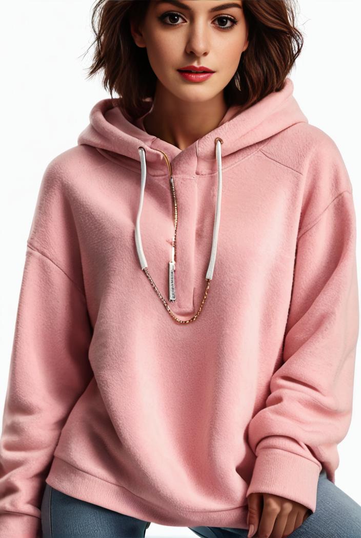 plus size casual hoodie women s plus solid ribbed long sleeve slight stretch hoodie drawstring sweatshirt 123901