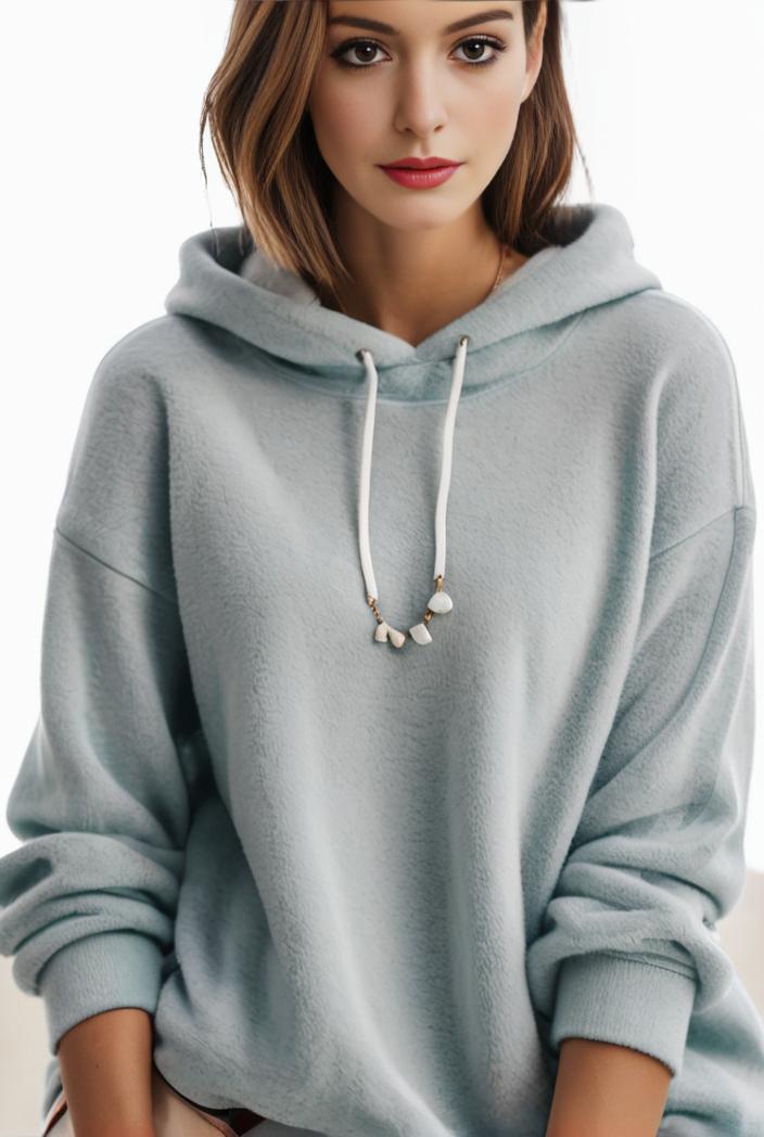 plus size casual hoodie women s plus solid ribbed long sleeve slight stretch hoodie drawstring sweatshirt 123910