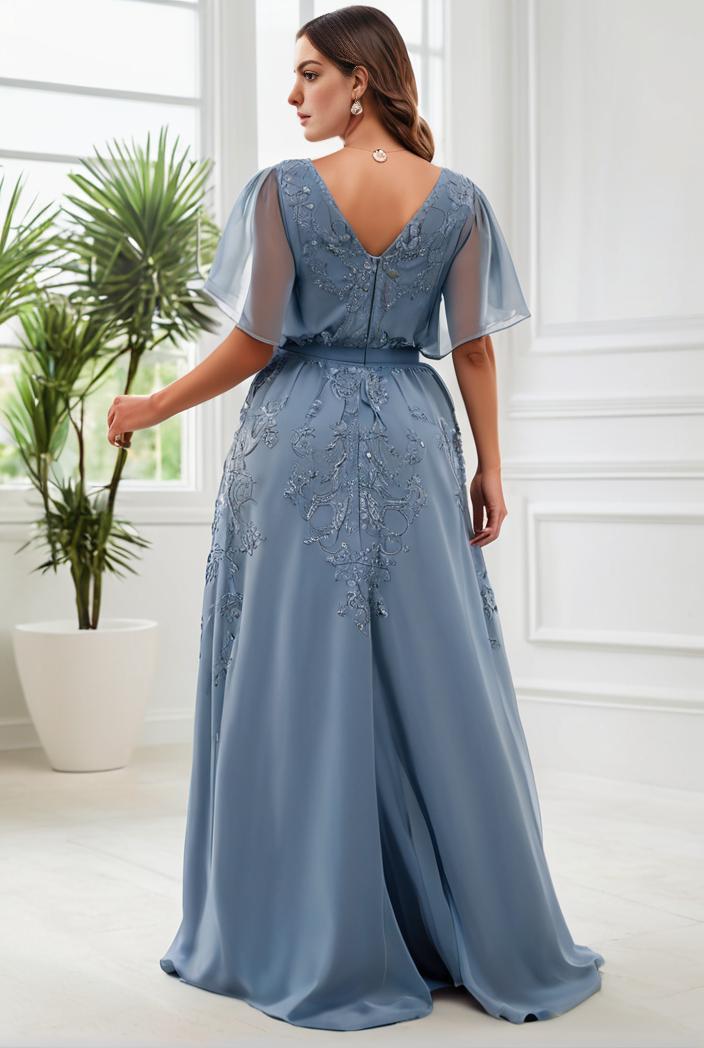 plus size floor length formal evening gowns for weddings 124334