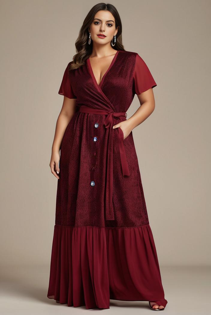 plus size floor length formal evening gowns for weddings 124340