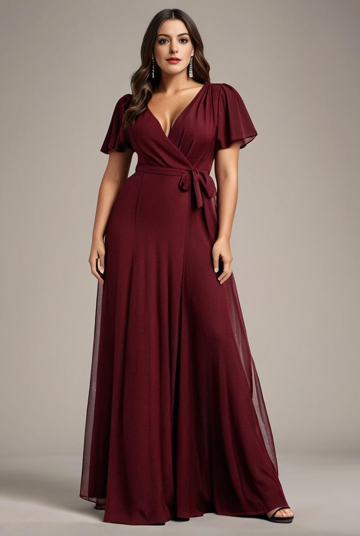 plus size floor length formal evening gowns for weddings 124343