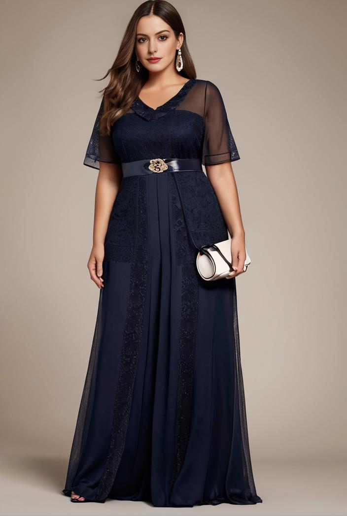 plus size floor length formal evening gowns for weddings 124370