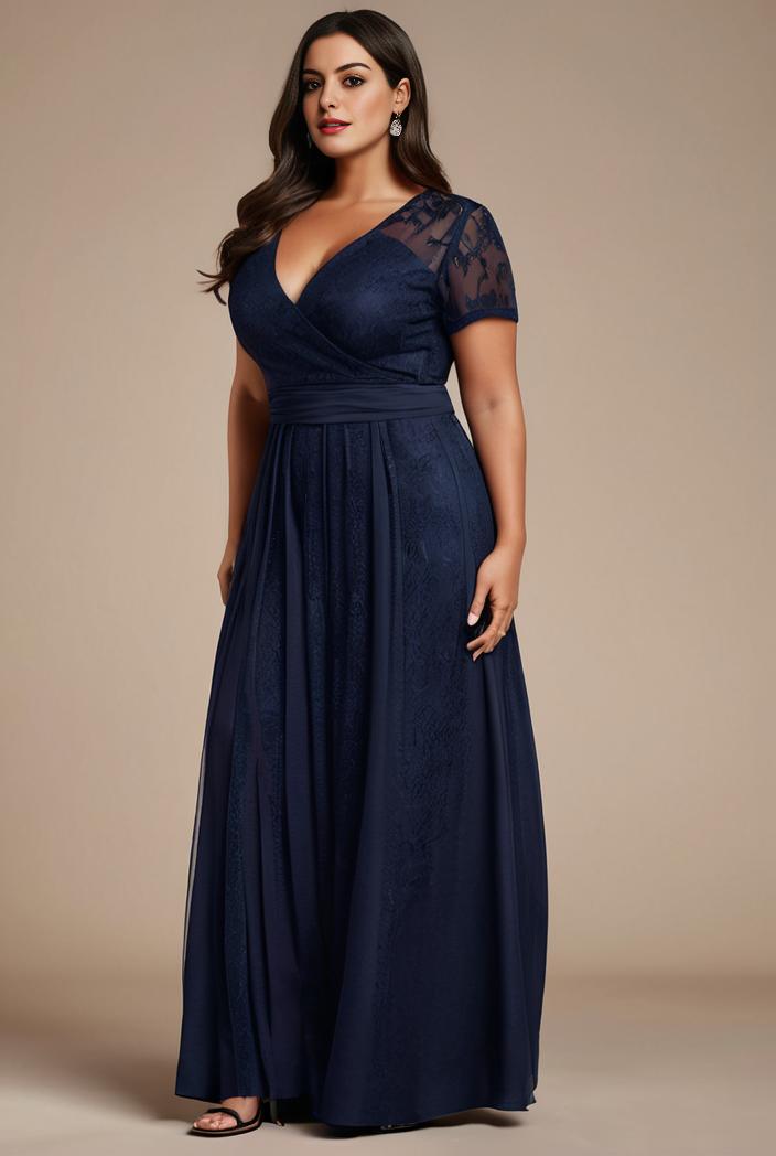 plus size floor length formal evening gowns for weddings 124372