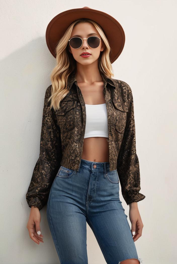 sequin bomber jacket with zipper closure and long sleeves stylish women s outerwear 121585