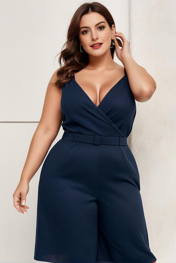 plus size shiny v neck side slit formal evening dress 126282