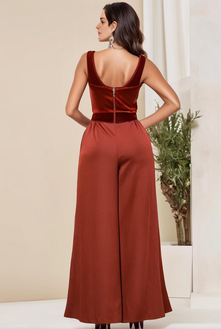 plus size shiny v neck side slit formal evening dress 126314