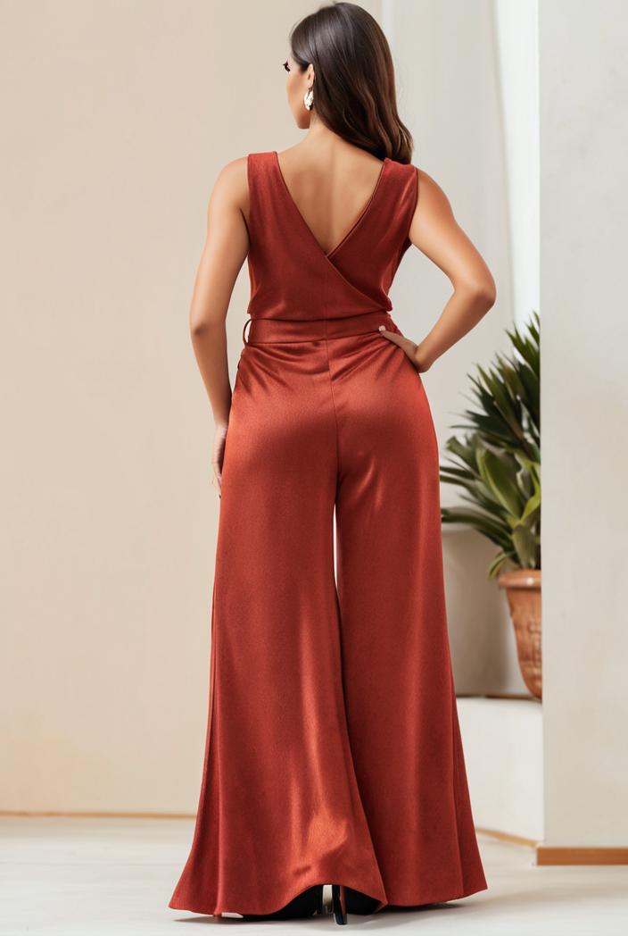 plus size shiny v neck side slit formal evening dress 126315