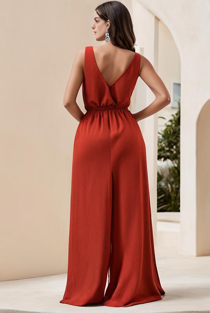 plus size shiny v neck side slit formal evening dress 126316