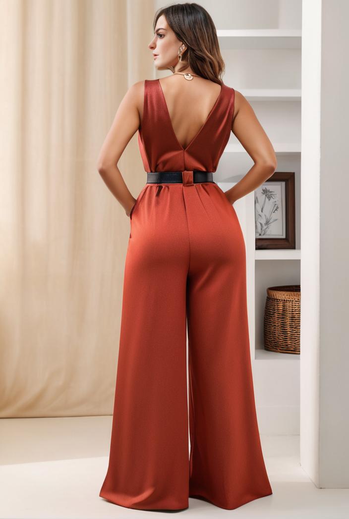 plus size shiny v neck side slit formal evening dress 126317