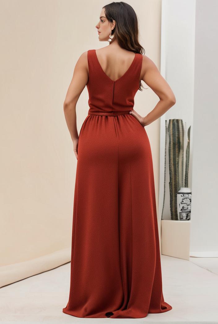 plus size shiny v neck side slit formal evening dress 126318