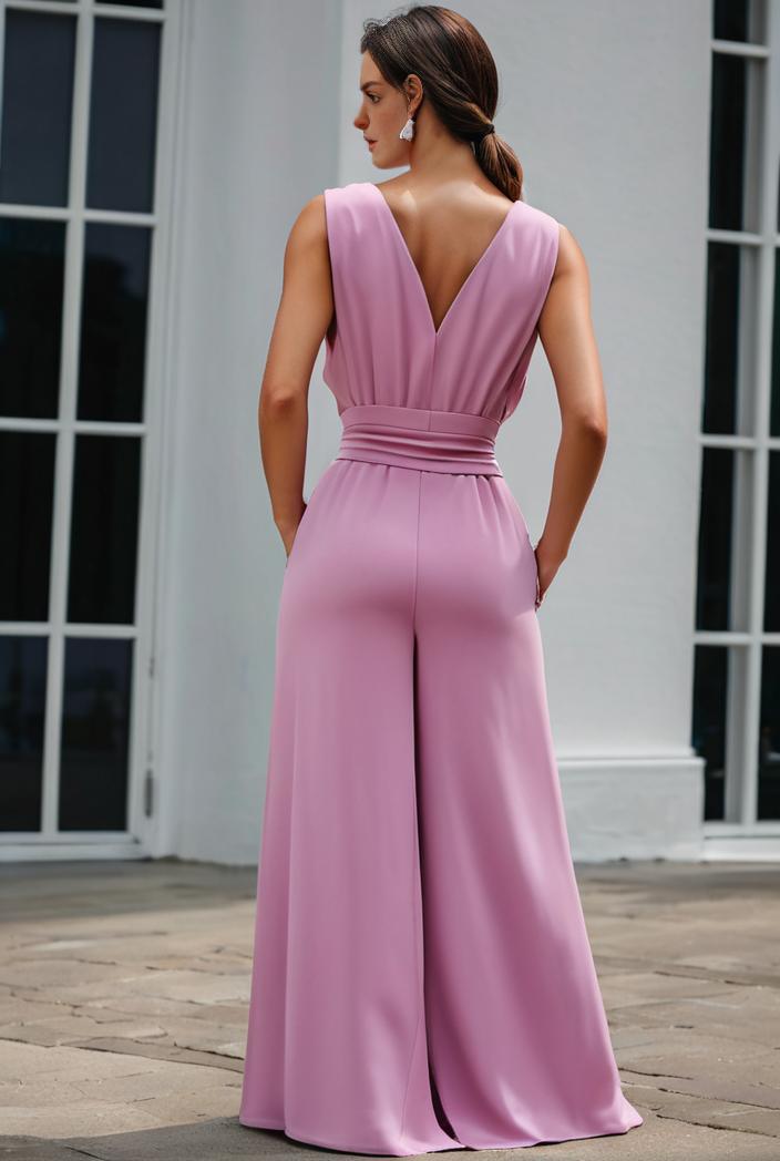 plus size shiny v neck side slit formal evening dress 126409
