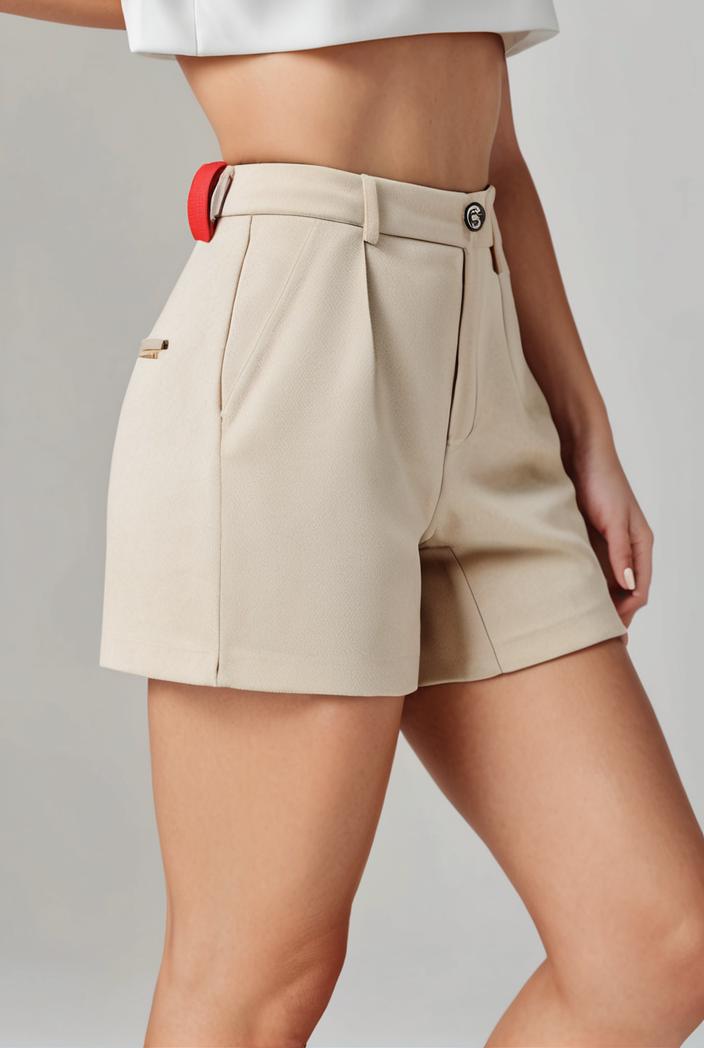 y2k kpop style denim skirt with double button closure and flap pockets 133011