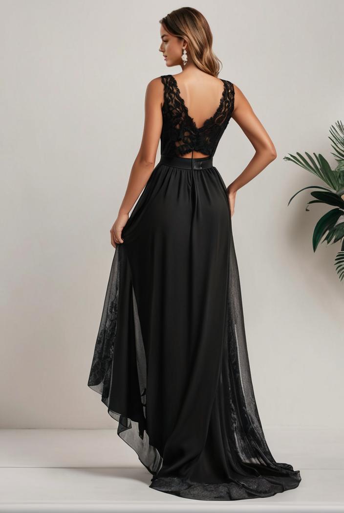 plus size sequin high low deep v neck tulle evening dresses 102018
