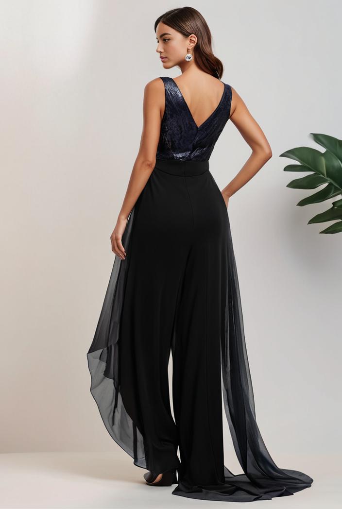 plus size sequin high low deep v neck tulle evening dresses 102019