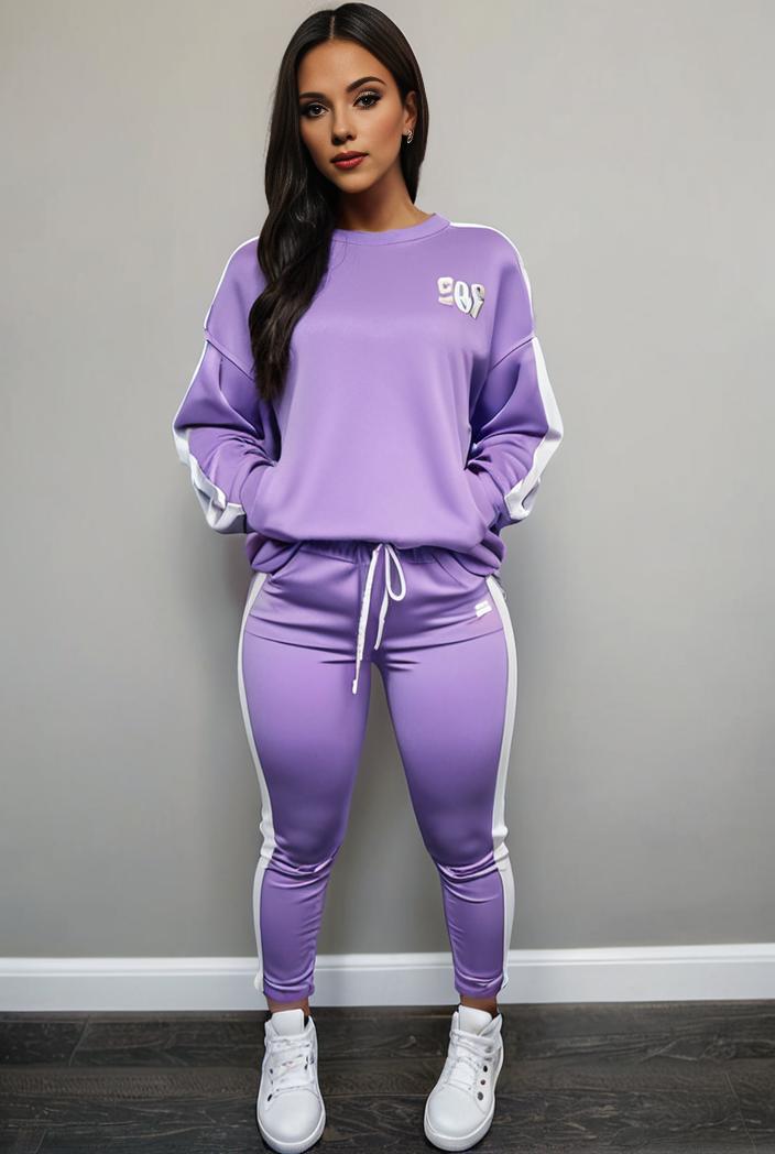 casual drawstring pants and hoodie combo set for women 136872