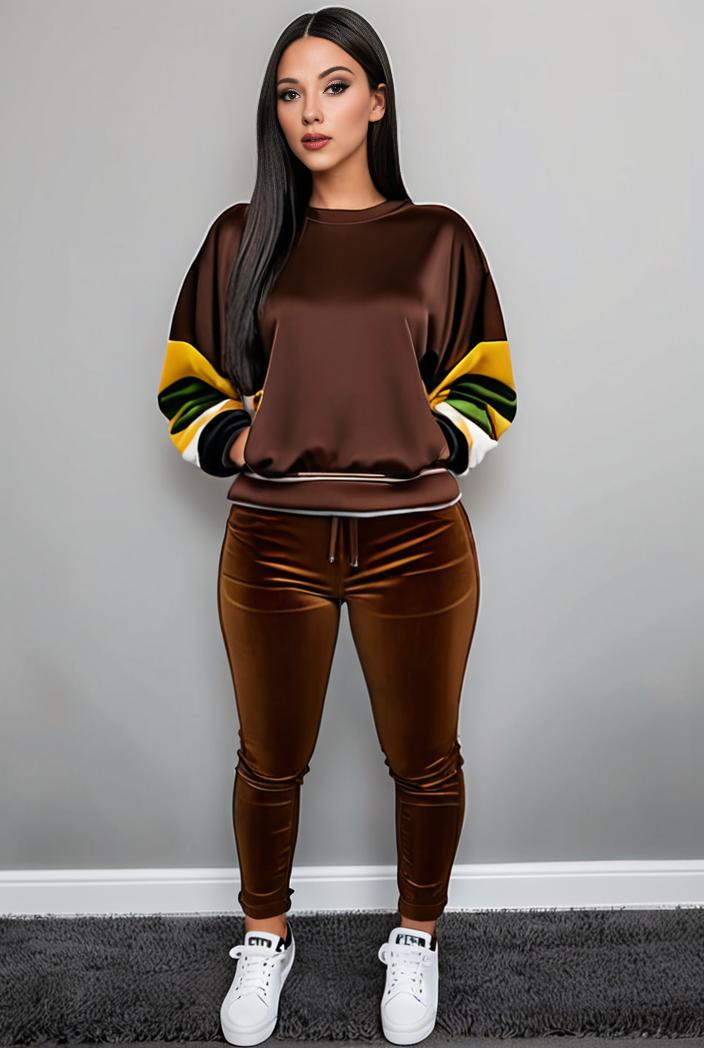 casual drawstring pants and hoodie combo set for women 136875