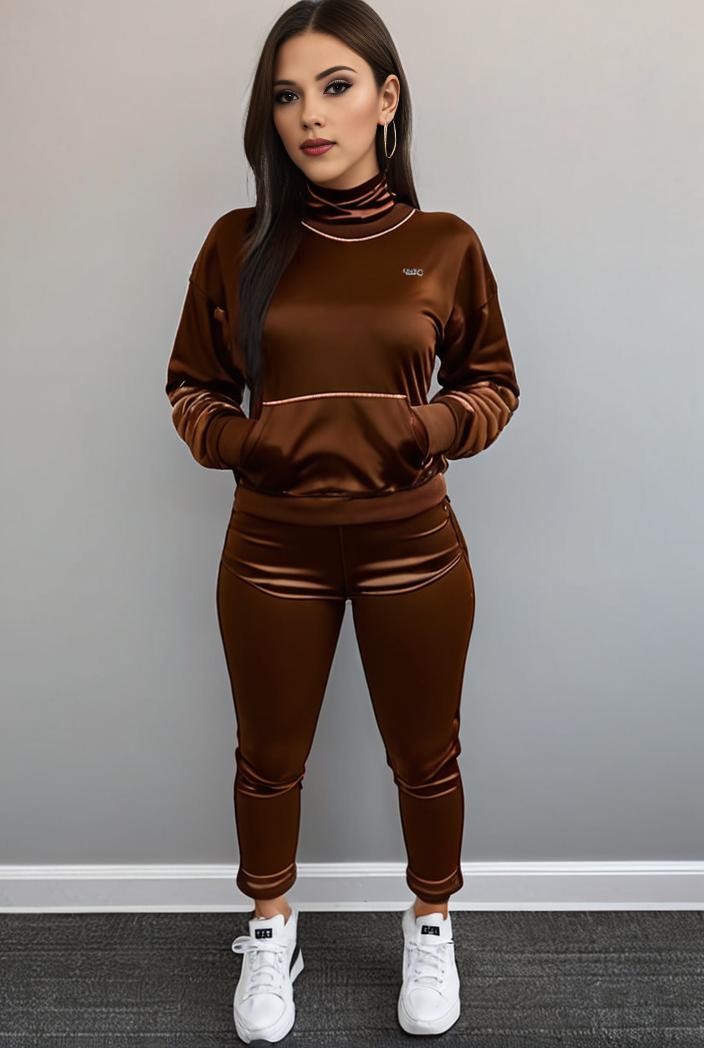 casual drawstring pants and hoodie combo set for women 136881