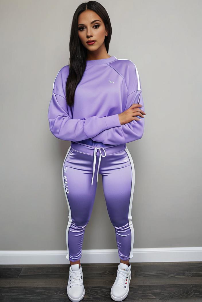 casual drawstring pants and hoodie combo set for women 136896