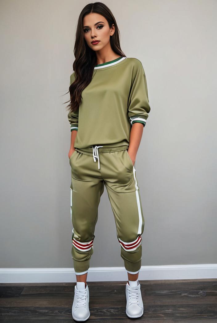 casual drawstring pants and hoodie combo set for women 136904