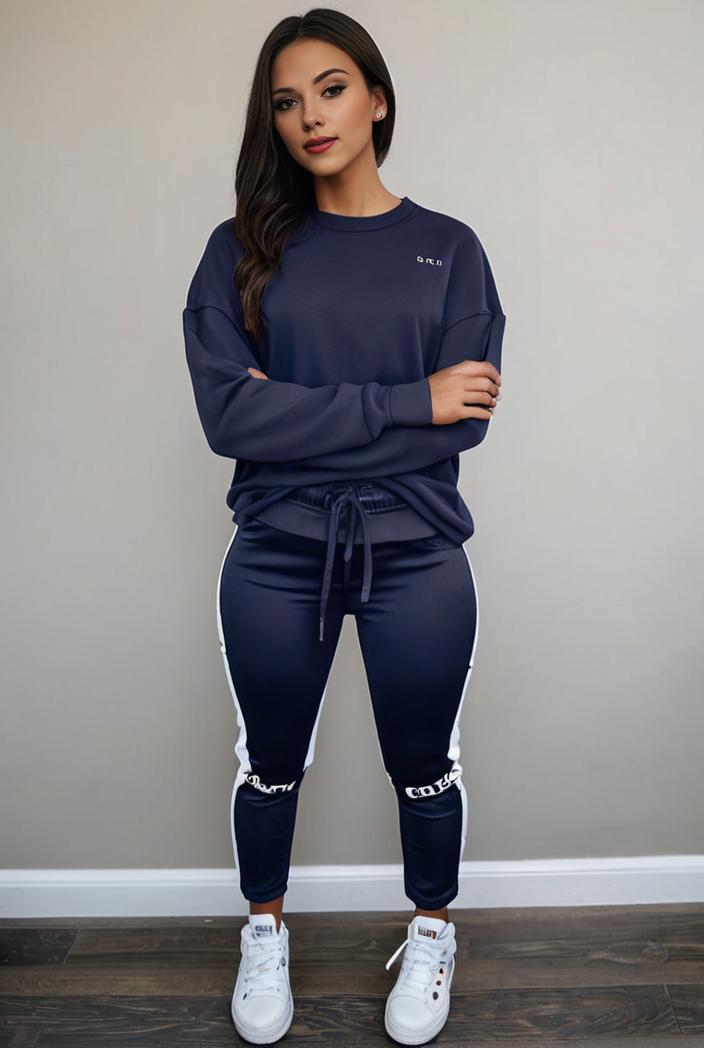 casual drawstring pants and hoodie combo set for women 136944