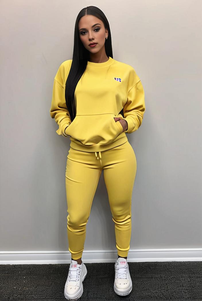 casual drawstring pants and hoodie combo set for women 136949