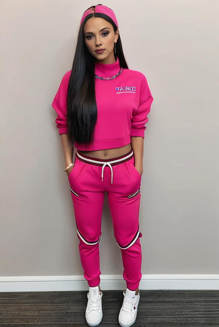 casual drawstring pants and hoodie combo set for women 136957