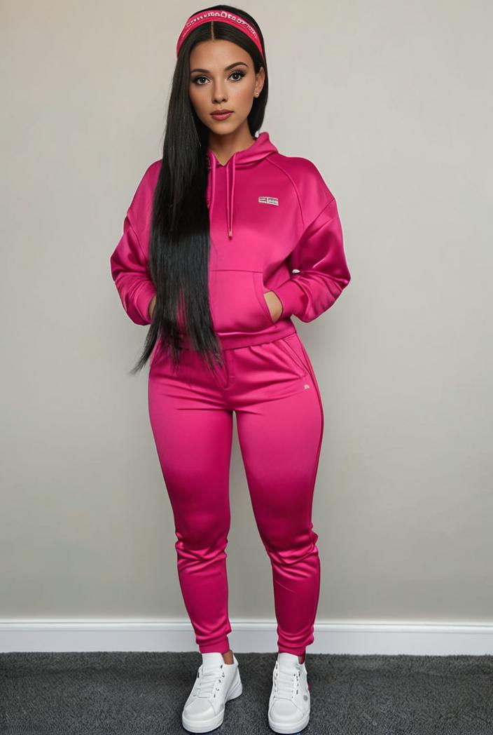 casual drawstring pants and hoodie combo set for women 136959