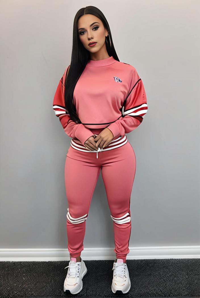 casual drawstring pants and hoodie combo set for women 136965