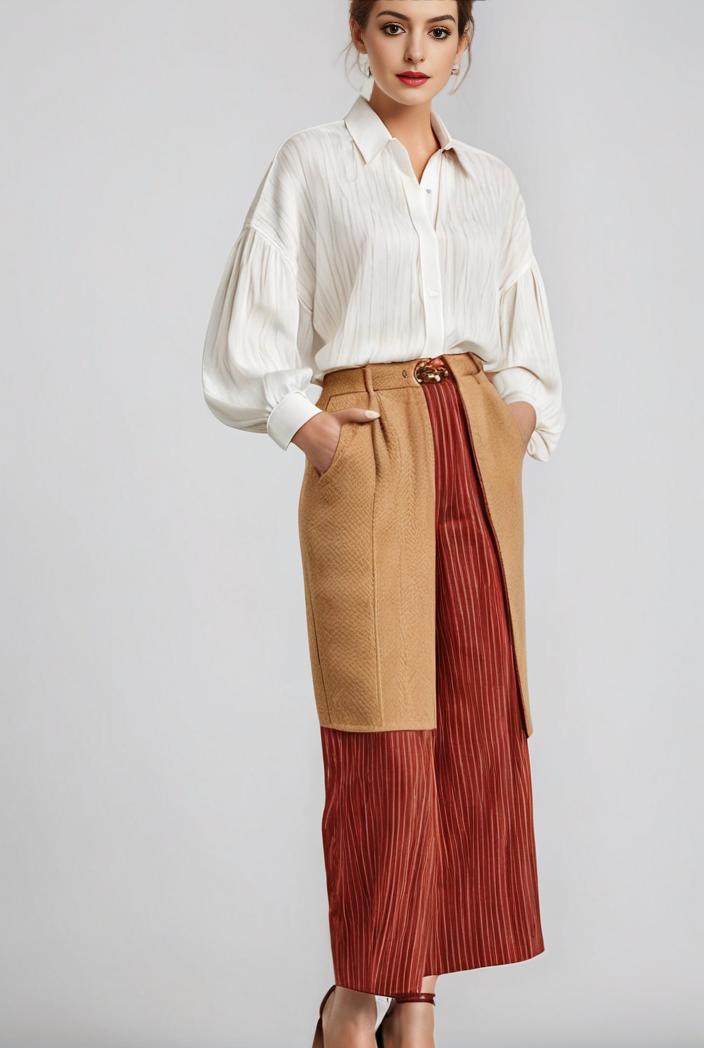 pleated high waist commuting temperament maxi dress 141596