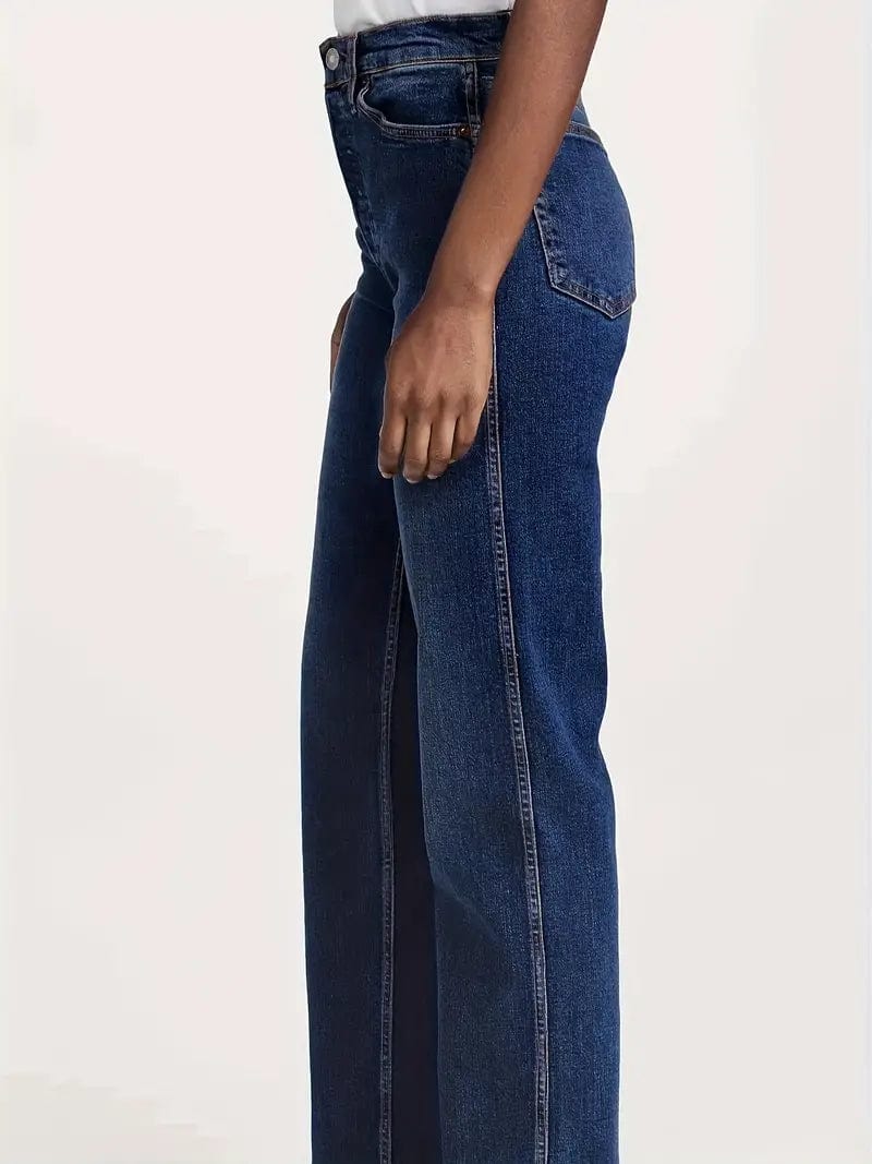 Mid-Stretch Loose Fit Women's Denim Pants