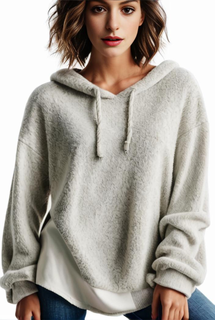 plus size casual hoodie women s plus solid ribbed long sleeve slight stretch hoodie drawstring sweatshirt 142541