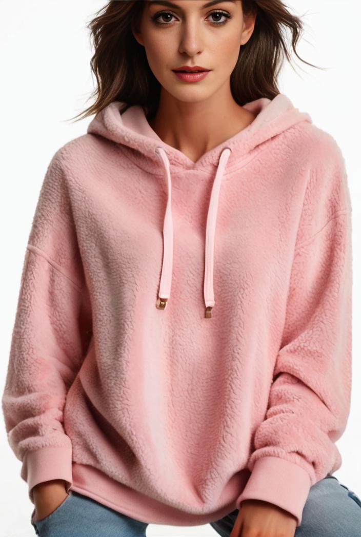 plus size casual hoodie women s plus solid ribbed long sleeve slight stretch hoodie drawstring sweatshirt 142559